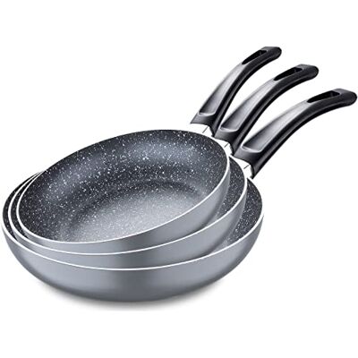 San Ignacio Soul Marble Pan Set (16/20/24 cm) Pressed Aluminium Suitable for Induction San Ignacio Soul Marble Pan Set (16/20/24 cm) Pressed Aluminium Suitable for Induction