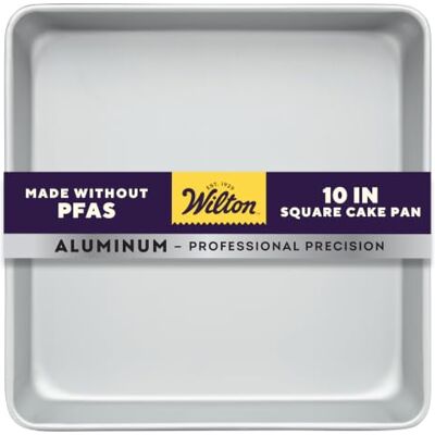 Wilton Prestatieblikken 25,4 x 5 cm (10 x 2 inch) Vierkante Tin Wilton Prestatieblikken 25,4 x 5 cm (10 x 2 inch) Vierkante Tin