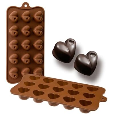 Ibili Hartvormige siliconen mal - Chocolademal Ibili Hartvormige siliconen mal - Chocolademal