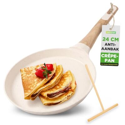 Nutrichef Pannenkoekenpan 28 cm – Antiaanbaklaag, Geschikt voor Inductie, Makkelijk schoonmaken, Stevige basis – Ideaal voor Crêpes & Pannenkoeken, Wit Nutrichef Pannenkoekenpan 28 cm – Antiaanbaklaag, Geschikt voor Inductie, Makkelijk schoonmaken, Stevige basis – Ideaal voor Crêpes & Pannenkoeken, Wit