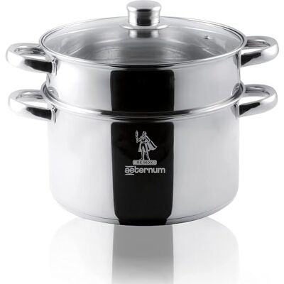 Aeternum Y0DVVPN220 Divina STAAL STOFFER cm.22, aluminium, roestvrij staal, ruw staal roest, 22 cm Aeternum Y0DVVPN220 Divina STAAL STOFFER cm.22, aluminium, roestvrij staal, ruw staal roest, 22 cm