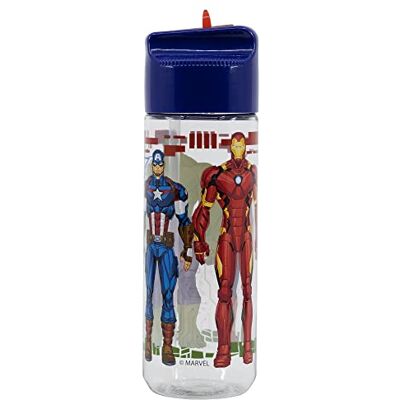 Stor Marvel waterfles voor kinderen, herbruikbaar, Tritan, 540 ml Stor Marvel waterfles voor kinderen, herbruikbaar, Tritan, 540 ml