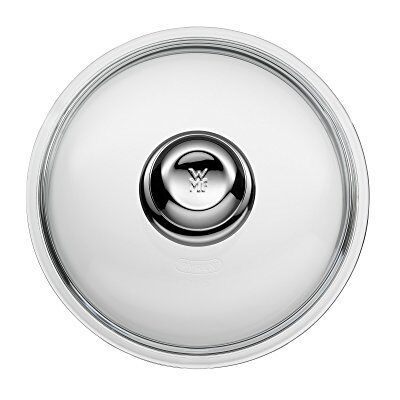 WMF Glazen pannendeksel 20 cm, deksel voor 20 pannen, deksel met metalen knop, hittebestendig glas, vaatwasmachinebestendig WMF Glazen pannendeksel 20 cm, deksel voor 20 pannen, deksel met metalen knop, hittebestendig glas, vaatwasmachinebestendig