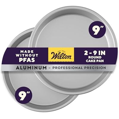 Wilton Performance Cake Pans 2/Pkg-Rond 9 x 2-inch, aluminium, Multi kleuren, 7,71 x 26,76 x 26,76 cm Wilton Performance Cake Pans 2/Pkg-Rond 9 x 2-inch, aluminium, Multi kleuren, 7,71 x 26,76 x 26,76 cm