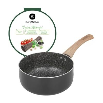 Kasanova 18 cm Black Stone Koekenpan - Kasserolle Kasanova 18 cm Black Stone Koekenpan - Kasserolle