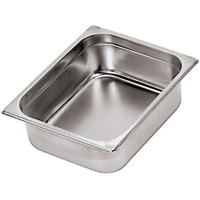 FIMEL Gastronorm Roestvrijstalen Bakje - 530x325 mm - 40mm hoogte - Bacinella Gastronorm FIMEL Gastronorm Roestvrijstalen Bakje - 530x325 mm - 40mm hoogte - Bacinella Gastronorm