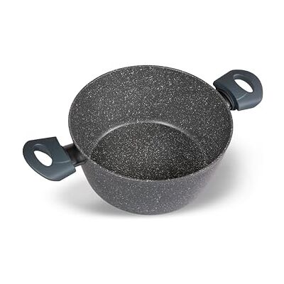 Zanetti Antiaanbakpan 20 cm, geschikt voor alle warmtebronnen, inclusief inductie, twee handgrepen, hoge coating, diameter 20 cm Zanetti Antiaanbakpan 20 cm, geschikt voor alle warmtebronnen, inclusief inductie, twee handgrepen, hoge coating, diameter 20 cm