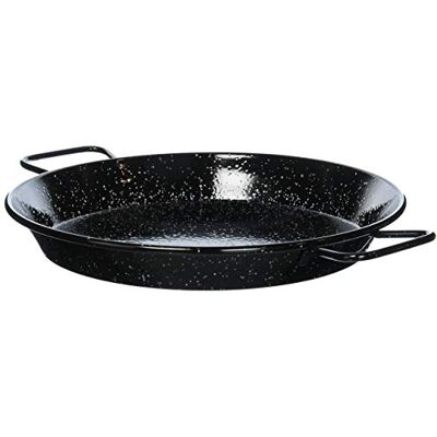 Garcima La Paella geëmailleerde stalen Paella pan onbezorgd 30 x 32 x 30 cm Zwart Garcima La Paella geëmailleerde stalen Paella pan onbezorgd 30 x 32 x 30 cm Zwart