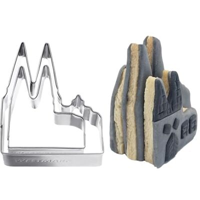 Westmark Koekjesvormer Dom van Keulen – roestvrijstalen koekjesvormer voor Keulen-fans – nauwkeurige koekjesvormer voor deeg, kaas, groenten en feestdecoratie, 8 cm Westmark Koekjesvormer Dom van Keulen – roestvrijstalen koekjesvormer voor Keulen-fans – nauwkeurige koekjesvormer voor deeg, kaas, groenten en feestdecoratie, 8 cm