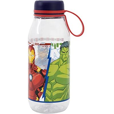 Stor Ecozen Avengers Marvel Waterfles, 460 ml, met deksel met hanger Stor Ecozen Avengers Marvel Waterfles, 460 ml, met deksel met hanger