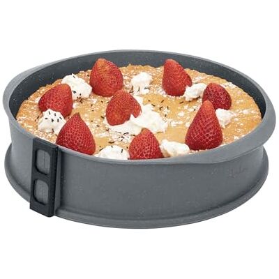 Jata HMOL1124 Bakvorm van siliconen, taartvorm, afneembaar, glazen bodem, anti-aanbaklaag, flexibel, geschikt voor: oven, vriezer en vaatwasser, BPA-vrij, diameter 26 cm, 6,4 cm Jata HMOL1124 Bakvorm van siliconen, taartvorm, afneembaar, glazen bodem, anti-aanbaklaag, flexibel, geschikt voor: oven, vriezer en vaatwasser, BPA-vrij, diameter 26 cm, 6,4 cm