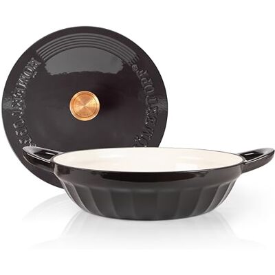 Römertopf Gietijzeren stoofpan met deksel 28 cm sauteerpan emaille, alle warmtebronnen incl. inductie, ovenbestendig 250 °C, braden en stoven, PFAS-vrij, antraciet Römertopf Gietijzeren stoofpan met deksel 28 cm sauteerpan emaille, alle warmtebronnen incl. inductie, ovenbestendig 250 °C, braden en stoven, PFAS-vrij, antraciet