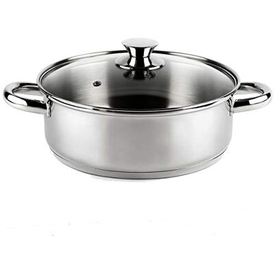 VIER CI16 RVS Inductie Steelpan 16cm Zilver VIER CI16 RVS Inductie Steelpan 16cm Zilver