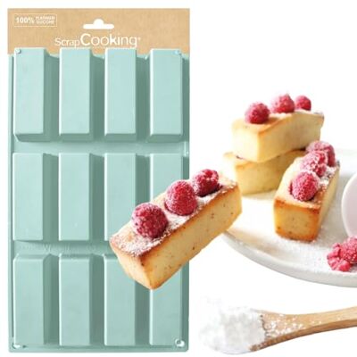 ScrapCooking Siliconen Rechthoek Cakes Mold, Mini ScrapCooking Siliconen Rechthoek Cakes Mold, Mini