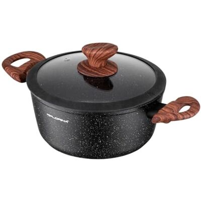 Florina MASTER BLACK Aluminium braadpan 24 cm 4L Anti-aanbaklaag Voor alle soorten kookplaten, inclusief inductie Florina MASTER BLACK Aluminium braadpan 24 cm 4L Anti-aanbaklaag Voor alle soorten kookplaten, inclusief inductie