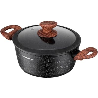Florina MASTER BLACK Aluminium braadpan 28 cm 6,5L Anti-aanbaklaag Voor alle soorten kookplaten, inclusief inductie Ergonomische soft-touch handgrepen Florina MASTER BLACK Aluminium braadpan 28 cm 6,5L Anti-aanbaklaag Voor alle soorten kookplaten, inclusief inductie Ergonomische soft-touch handgrepen