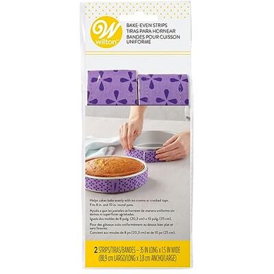 Wilton Bake Even Cake Strips voor Cake Pannen, 2-Delig Wilton Bake Even Cake Strips voor Cake Pannen, 2-Delig