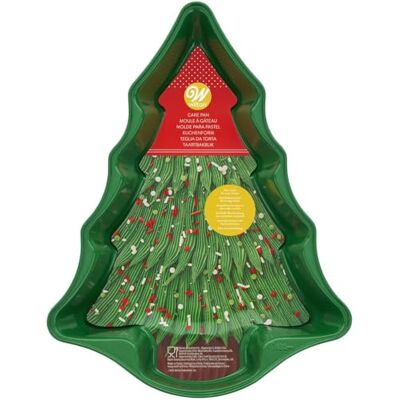 Wilton nieuwe taart pan-tree 13.75" 39 x 26 x 2, andere, meerkleurig Kerstboombakvorm met antiaanbaklaag, taartvorm voor kersttaart, gelijkmatige warmteverdeling Wilton nieuwe taart pan-tree 13.75" 39 x 26 x 2, andere, meerkleurig Kerstboombakvorm met antiaanbaklaag, taartvorm voor kersttaart, gelijkmatige warmteverdeling