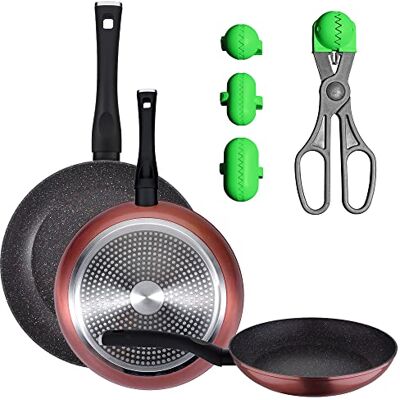 San Ignacio Verpakking met 3 pannen met een diameter van 20/24 en 28 cm en een multifunctioneel gereedschap met 4 vormen San Ignacio Verpakking met 3 pannen met een diameter van 20/24 en 28 cm en een multifunctioneel gereedschap met 4 vormen