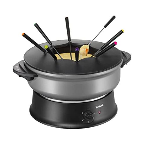 Tefal WK302013 Compact Elektrische Wok Fondue Toestel, Zilver, 1 l