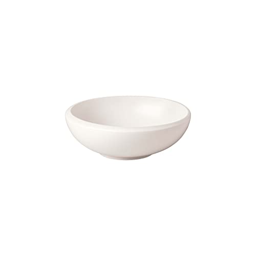 Villeroy & Boch NewMoon schaaltjes, kleine schaal voor heerlijke desserts of sauzen, premium porselein, wit, vaatwasmachinebestendig.