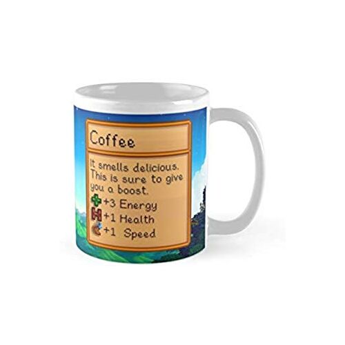 N\A Stardew Valley koffiemok standaard mok koffiemok theemok 325 ml premium kwaliteit bedrukte koffiemok unieke cadeau-ideeën voor vrienden collega geliefden, één maat