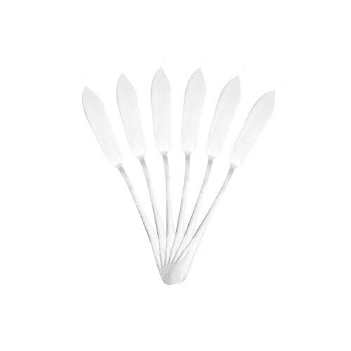 Mr. Spoon 6 vismes roestvrij staal 21 x 2,2 cm, Minimal Collection roestvrijstalen serveerbesteksets