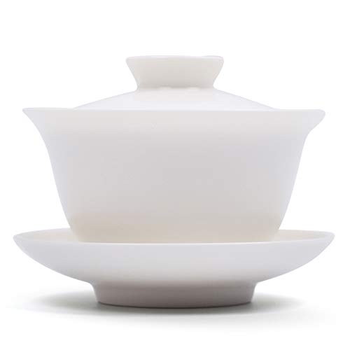 Mozentea Keramische Gaiwan Set, Gai Wan Theekop Met Deksel Voor Chinese Traditionele Gongfu Theeceremonie Brouwen Losse Oolong / Puerh Thee