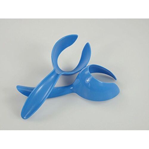 Tupperware Keukenhulp lepel eierlepel (2) blauw eieren houder lepel P 22593