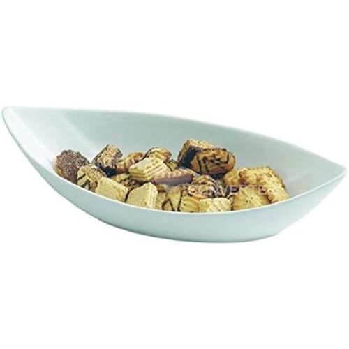 Tognana Snackschaal in bootvorm van , wit, 28 cm x 13 cm x 7 cm