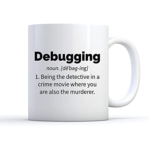 N\A Debugging mok, programmeren mok, codering mok, Coder koffiemok, Computer koffiemok, Technicus mok, Programmering Gift, Codering Gift