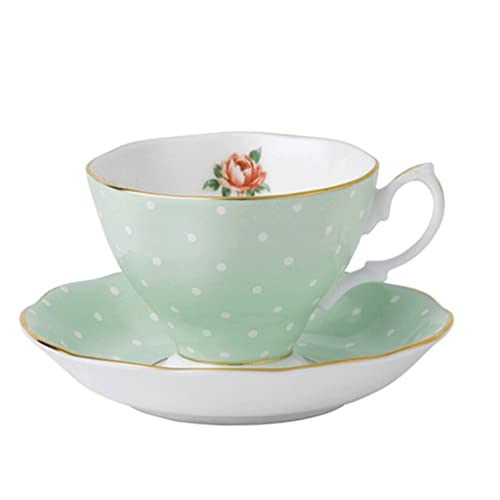 JKJZSALJ Keramisch Landelijk Retro Middagtheeservies Pu'Er Oolong Groen Theeservies Bone China Koffiekopschotels