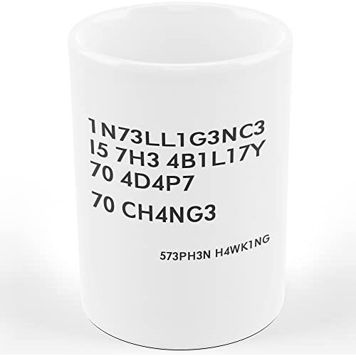 AL PRODUCTION Mok beker INTELLIGENCE IS... STEPHEN HAWKING cadeau-ideeën