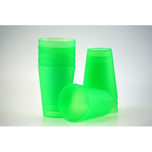 S&S-Shop 35 plastic drinkbekers 0,4 l groen herbruikbare drinkbeker/partybeker/beker