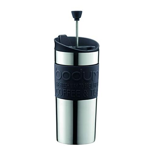 Bodum Travel French Press Koffiezetapparaat, Vacuüm, Klein, 0,35 L Zwart