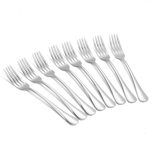 Alheco set van 8 tafelvorken RVS vorken 20.3cm Zilver