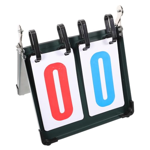 BESPORTBLE Scorer Scorebord Met Vaste Gesp Tweecijferig Scorebord Opvouwbaar Scorebord Tafel Scorebord Score Opname Bord Scorebord Voor Sport Scorebord Op Tafel Pvc Vervangende Kaart Pingpong