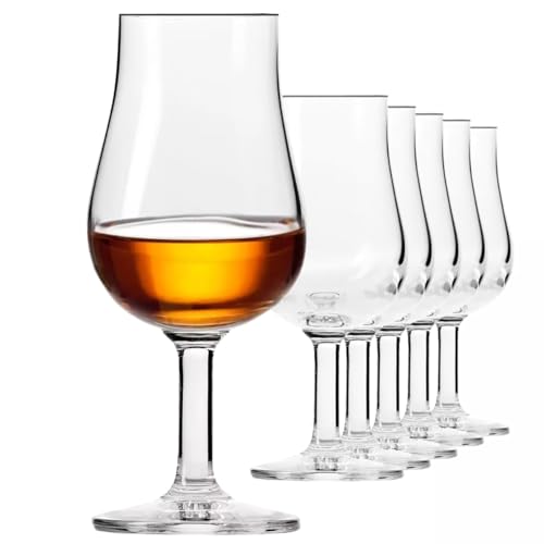 KIAPPO Whiskey Proefglazen Whiskey Glazen Set Glazen & Drinkwaren Cocktailglazen Borrelglaasjes Glazen Set Cadeaus voor Mannen Kristallen Glazen 100ml Proefglas 6x