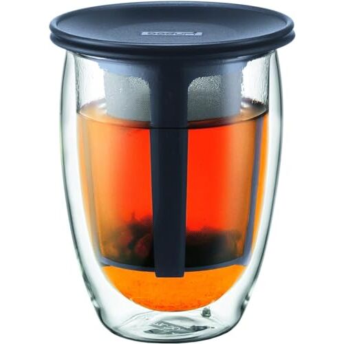 Bodum Thee voor één glas met thee-ei 0,35 l, zwarte Infuser