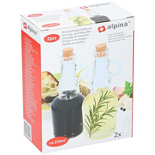 Edco Alpina Olie en Azijn Fles Set 2st 250ml