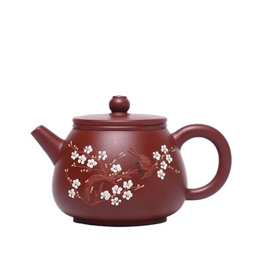 MPOPO Kruidentheepot Chinese retro theepot van paarse klei, prachtige en duurzame theeset, kantoortheeset, bloementheepot geschikt for zwarte thee, groene thee, Oolong thee Losbladige thee steiler