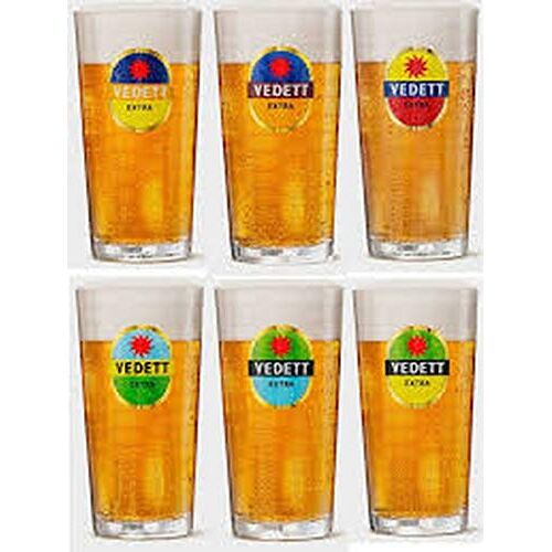 vedett 6 bierglazen 25 cl