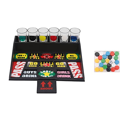 Seprendi Cadeaus munten party spelletjes roulette drinken bar spel met 6 glazen schalen en 1 bord