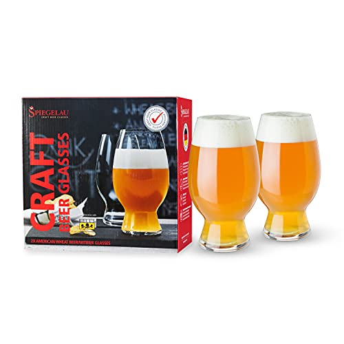 Spiegelau Craft bierglazen, Amerikaans tarwebier, set van 2, kristal, 750 ml, 4992663