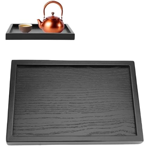 Fictory Thee lade rechthoek vorm massief hout thee koffie Snack voedsel maaltijden serveren lade plaat restaurant trays (22 * 15)