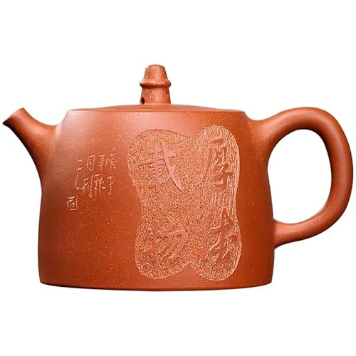 MPOPO Kruiden theepot Chinese retro paarse klei theepot, prachtige en duurzame theeservies, kantoor theeservies, bloementheepot geschikt voor zwarte thee, groene thee, Oolong thee losse blad thee steiler