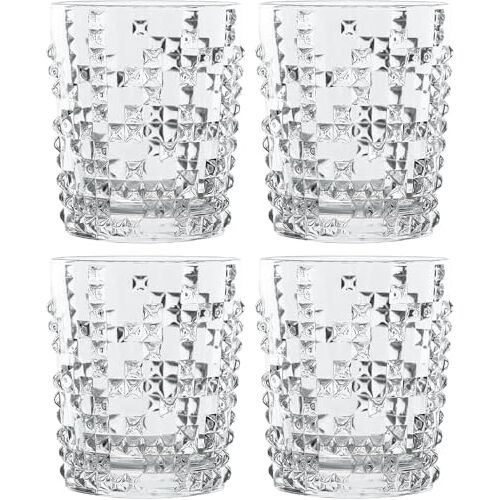 Nachtmann Whiskyglazen, set van 4, kristal, 348 ml, punk, 99503