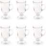 Excelsa Iris Irish Coffee Mug Set met 6 kopjes, glas, inhoud 120 ml.