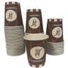 Cups Online CupsOnline Koffie Bekers 8 OZ 230CC 1000 (STKS.) Bekers Kartonnen bekers 230cc Wegwerp beker Karton beker Kantinebekers koffiebekers (1000, 8 Oz)