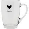 Clayre & Eef Theeglas 300 ml Glas Hart Love Theemok